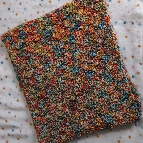 Matching Handknit & Crocheted Hat & Cowl Scarf Washable Wool Knit Picks Muse - Picture 2 of 8